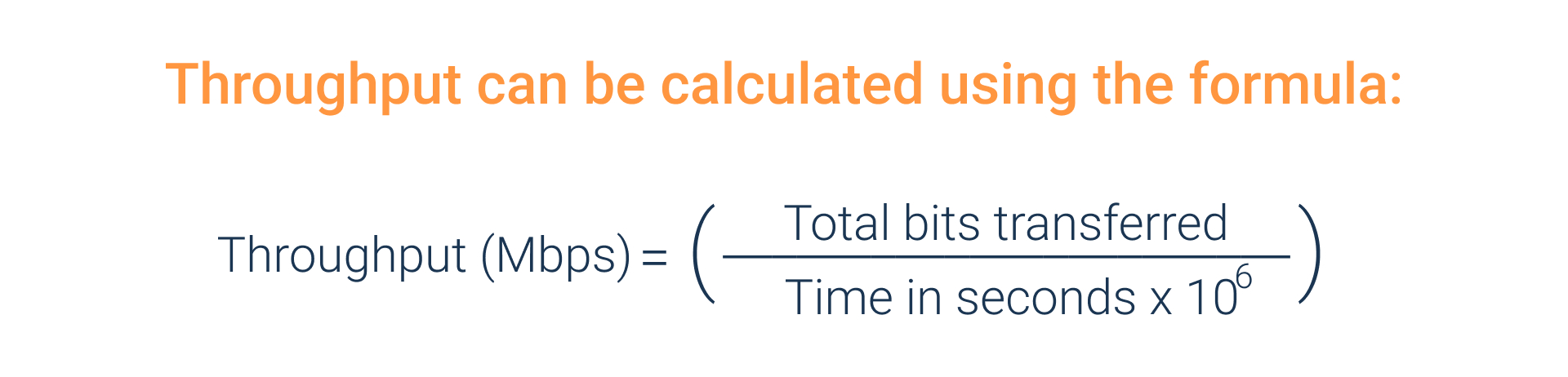 Throughput Formula Throughput Formula